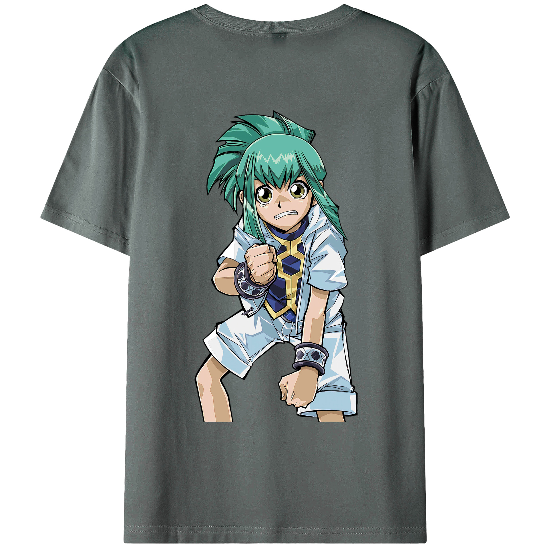 （画像用） 遊☆戯☆王 Yu-Gi-Oh! 綿100％ メンズ半袖Tシャツ（バックプリント） 通気性
